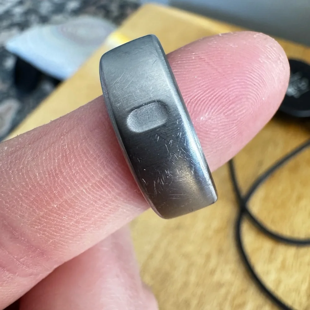 Oura Gen3 Smart Ring in Black with Silver Interior